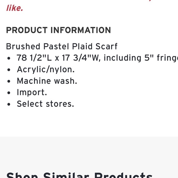 NWT Brushed Pastel Plaid Scarf | Madewell - Picture 3 of 6